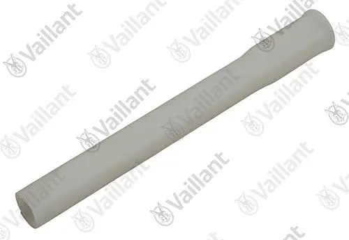 Vaillant Rohr in weißer Farbe, zylindrisch mit geradem Verlauf, auf weißem Hintergrund. Das Produkt ist ohne erkennbare Maße oder spezifische Bezeichnung dargestellt.